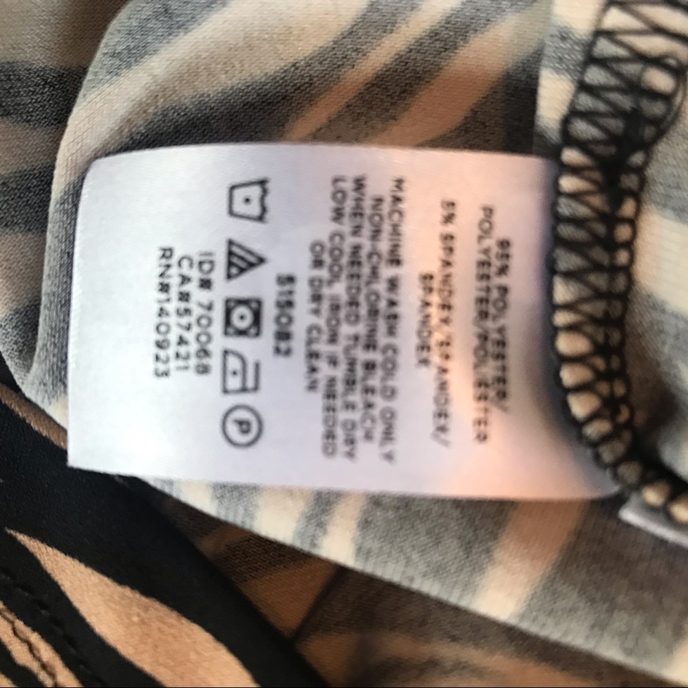 LOFT Tiger Stripe Bar Back Women's  Dress Size - Picture 6 of 10